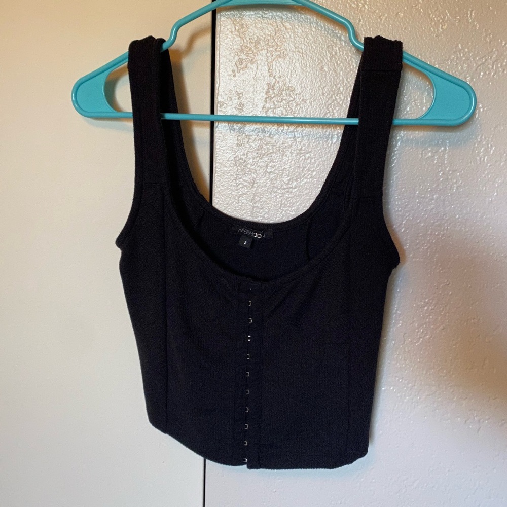 Black crop top